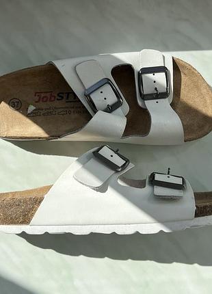 Jobstyle, нові шкіряні шльопанці, р.37