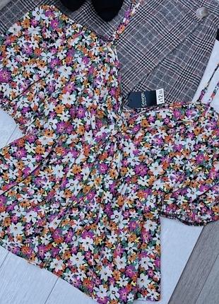 Нова літня блуза george 3xl 4xl різнокольорова блуза в квітковий принт блуза з відкритими плечима блуза великого розміру батал