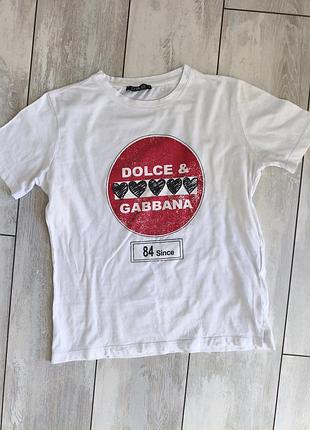 Базовая футболка dolce gabana, размер с -м