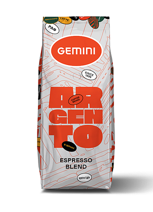 Кава в зернах gemini argento espresso 1 кг