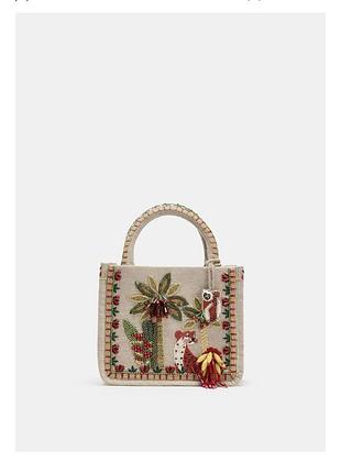 Сумка з бісером zara