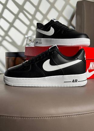 Чоловічі кросівки nike air force 1 low black on white