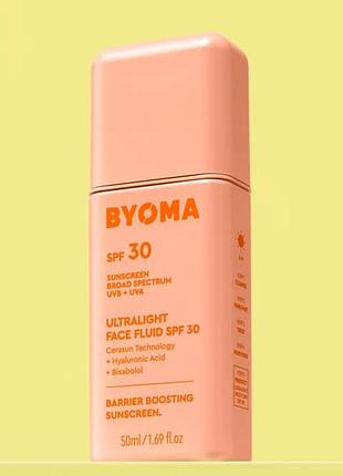 Ультралегкий флюид для лица spf30 byoma ultralight face fluid spf30