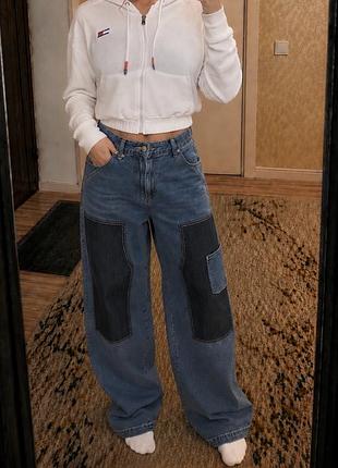 Джинси true religion cargo з накладними кишенями та фірмовими horseshoe, нові з бірками