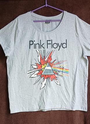 Футболка женская серая, pink floyd, xl