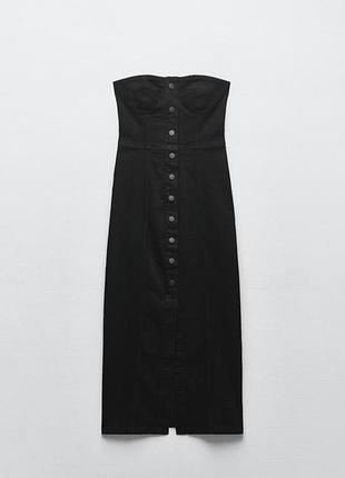 Джинсовий сарафан/сукня zara