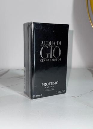 Парфуми чоловічі giorgio armani acqua di gio profumo 100 мл шлейфовий аромат духи