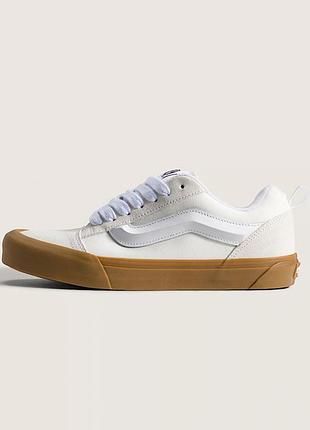 Кеди vans knu skool white gum 🤍