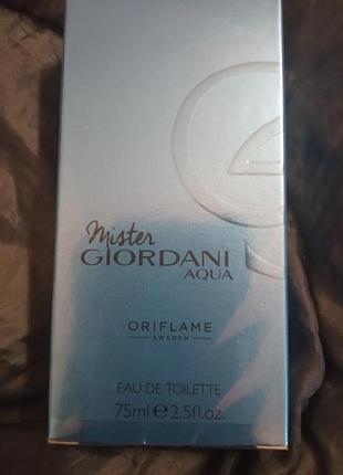 Чоловіча туалетна вода mister giordani aqua