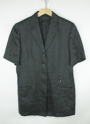 Винтажный льняной блейзер пиджак bogner 100%linen short sleeve blazer jacket