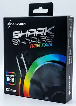 Вентилятор для пк sharkoon shark blades rgb fan 120mm