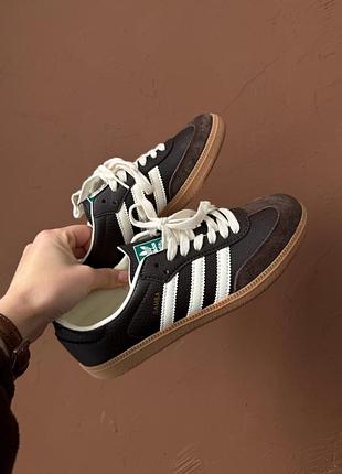 Кросівки унісекс adidas samba og dark brown