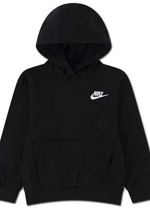 Худі nike дитяче чорне з капюшоном, оригінал, 4–5 років / 104–110 см