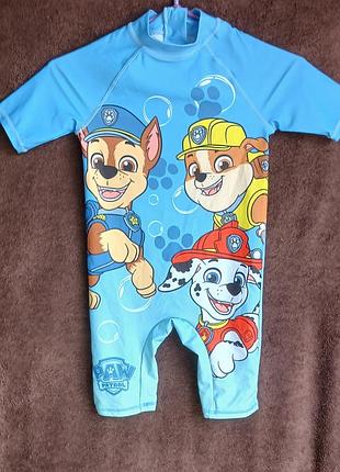 Комбинезон купальный для мальчика, от солнца, paw patrol, 6-7 лет, 122 см