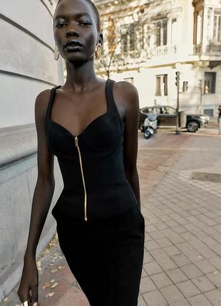 Топ корсет zara на замку