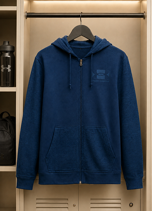 Оригинальная мужская кофта under armour на молнии, размер l