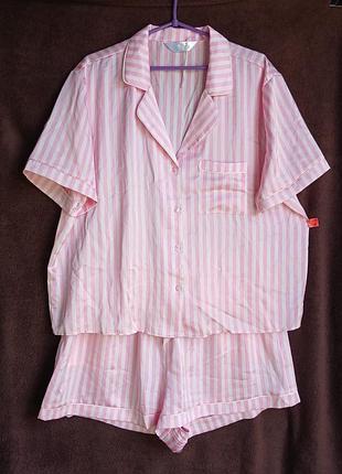 Костюм женский атласный, домашний,  xl, eur 46-48