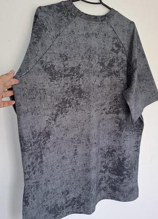 Стильная оверсайз футболка варка loza с разрезами (plus size), новая