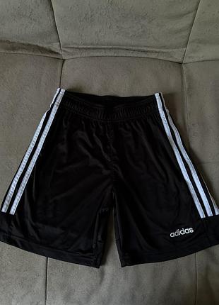 Шорти для підлітків чорні adidas