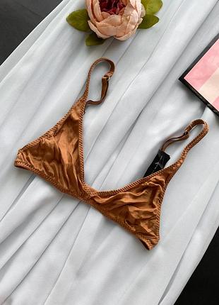 Бра бралет шелковый silk из натурального шелка zara зара бюстгальтер бюстье топ лиф мягкий