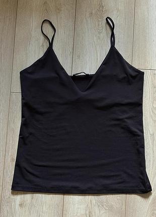 Майка жіноча zara чорна еластична