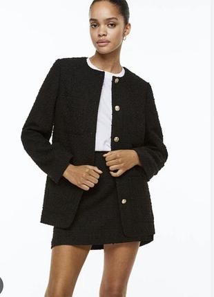 Твидовый пиджак h&amp;m