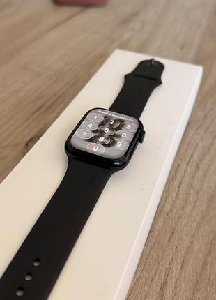 Apple watch series 8 45 мм gps midnight — повний комплект