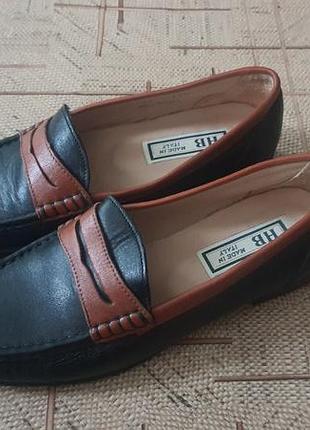 Лоферы hb made in italy, натуральная кожа, мягкие, 37,5