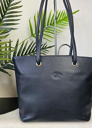 Кожаная сумка longchamp