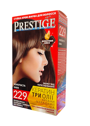 Краска для волос prestige 229 золотистый кофе уценка