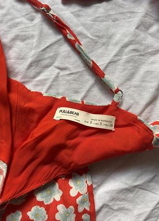 Міні сукня pull&bear в квітковий принт 4