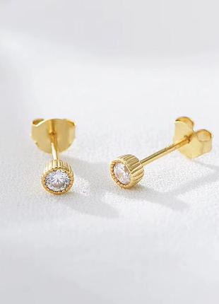 Сережки "mini gold "