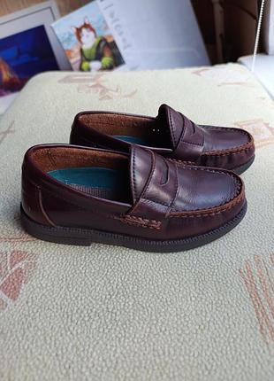 Трендовые мокасины туфли из натуральной кожи hush puppies размер euro 30 w коричневые