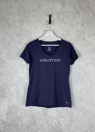 Жіноча футболка  salomon mazy graphic short sleeve в гарному стані, оригінал s