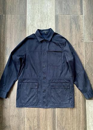 Чоловіча куртка-сорочка cos utility shirt jacket (лиоцелл / бавовна)темно-синій колір.розмір s.в ідеальному стані.