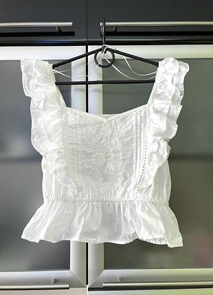 H&m. котонова блузка-майка для дівчинки