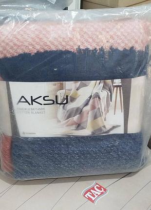 Плед aksu производство туречки 🇹🇷 
легкий, дышащий, приятный к телу.
размер 180*220