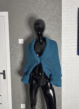 Оригінальна вʼязана кофта кардиган one size