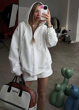Оверсайз костюм кофта+шорти