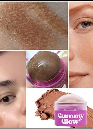 Lamel gummy glow bronzer кремовий бронзер для обличчя