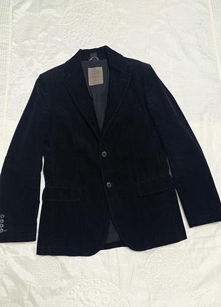 Чоловічий вельветовий піджак класичного крою zara men basic