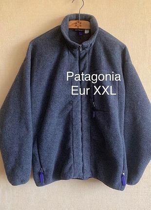 Винтажная мужская флисовая кофта patagonia synchilla full-zip | размер xxl (идеальное состояние)