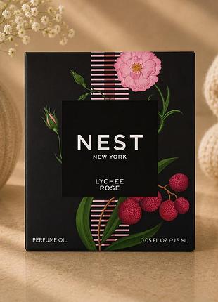 Парфумерна олія «личі та троянда» nest lychee rose perfume oil пробник 1.5 мл