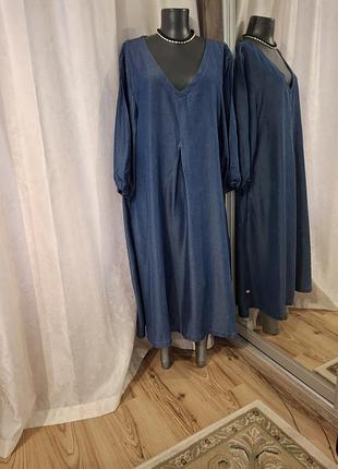 Джинсовое с карманами платье 👗 рубашка
