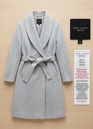 Стильне демісезонне пальто new look petite (uk 12 / eu 40)