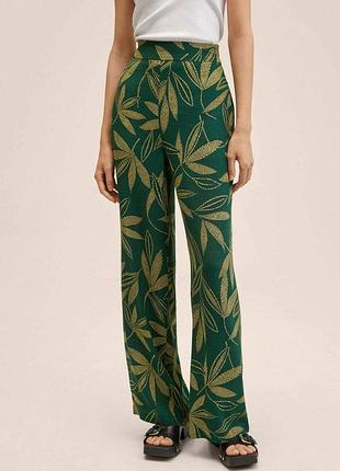 Брюки mango широкие из вискозы