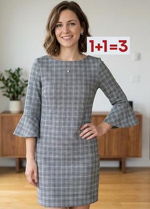 1+1=3 🎁 короткое платье в клетку от h&amp;m