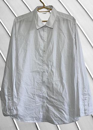 Чоловіча біла класична сорочка cotton traders l xl 50 52 коттон трейдерс сорочка з довгим рукавом бавовняна сорочка 50 52
