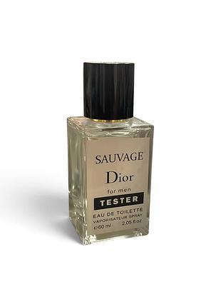 Мужской парфюм (тестер) dior sauvage,60 мл