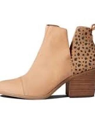 Шкіряні ботильйони toms everly cut-out boot